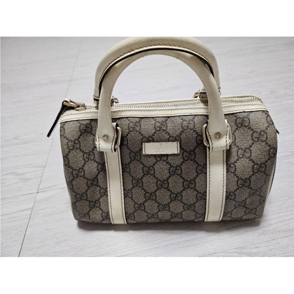 Gucci Brown and Cream Satchel - Picture 2 of 13